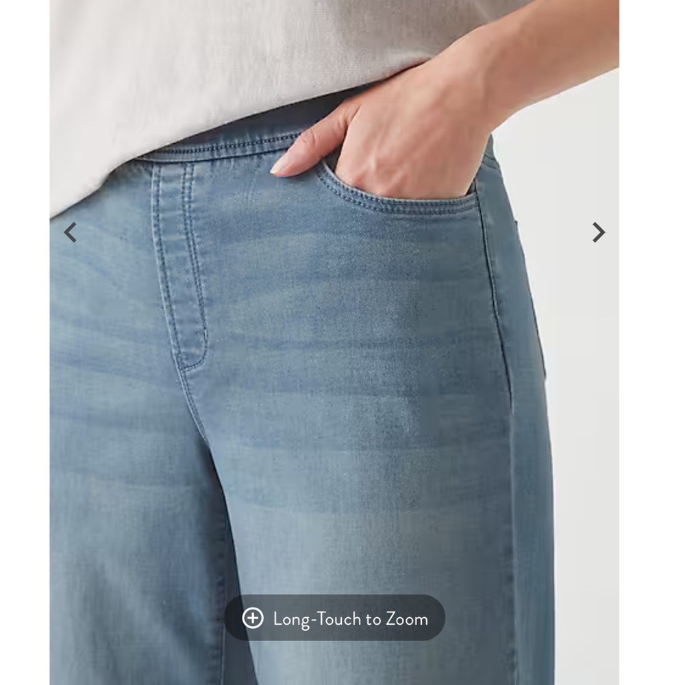 J Jill Pure Jill Wide Leg Jeans M NWT - Picture 12 of 13